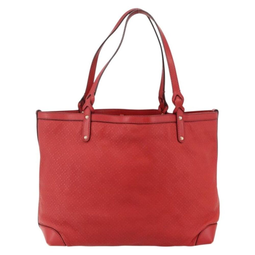 Gucci Craft Tote Diamante Leather Red Pvc Tote Bag Bag